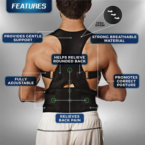 Magnetic Therapy Posture Correction Brace - Image 4