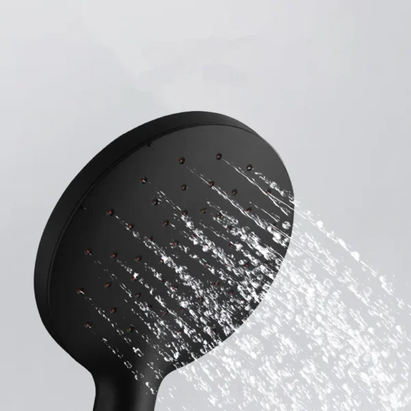 Hand-held Shower Head Water Saving Black Bathroom Rainfall Shower Nozzle Aerator High Pressure handheld Shower Head - Image 3