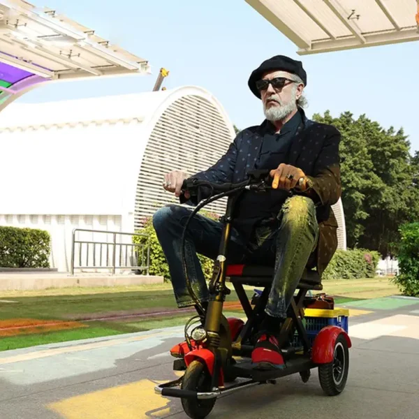 3 Wheel Old Man Scooter Electric Tricycle Disabled For Adult Folding Dual Motor 48V 600W Senior Mobility Scooter For Travel - Image 6