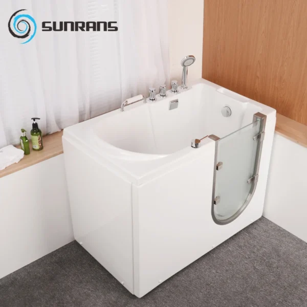 Bathtub barrier-free small apartment side door walk-in seat non-slip intelligent constant temperature - Image 7