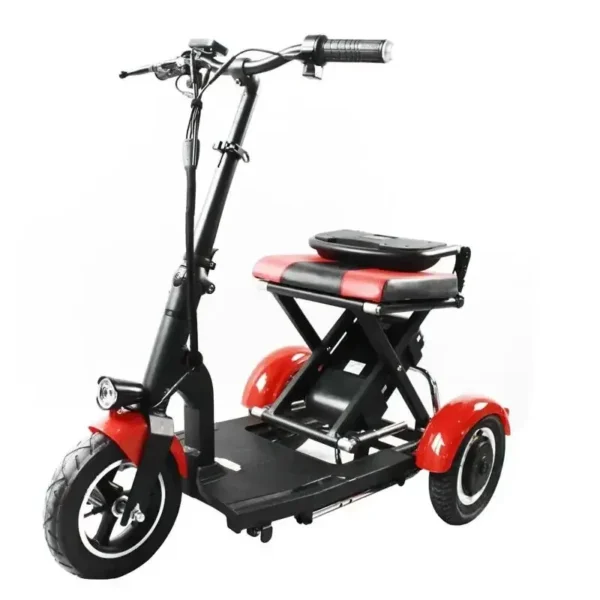 3 Wheel Old Man Scooter Electric Tricycle Disabled For Adult Folding Dual Motor 48V 600W Senior Mobility Scooter For Travel