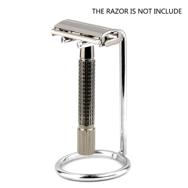 Men Safety Razor Stand Double Edge Z-frame Art Holder Razor Metal Shaver Tool Support  Bathroom Salon Barber Shaving Accessories - Image 3