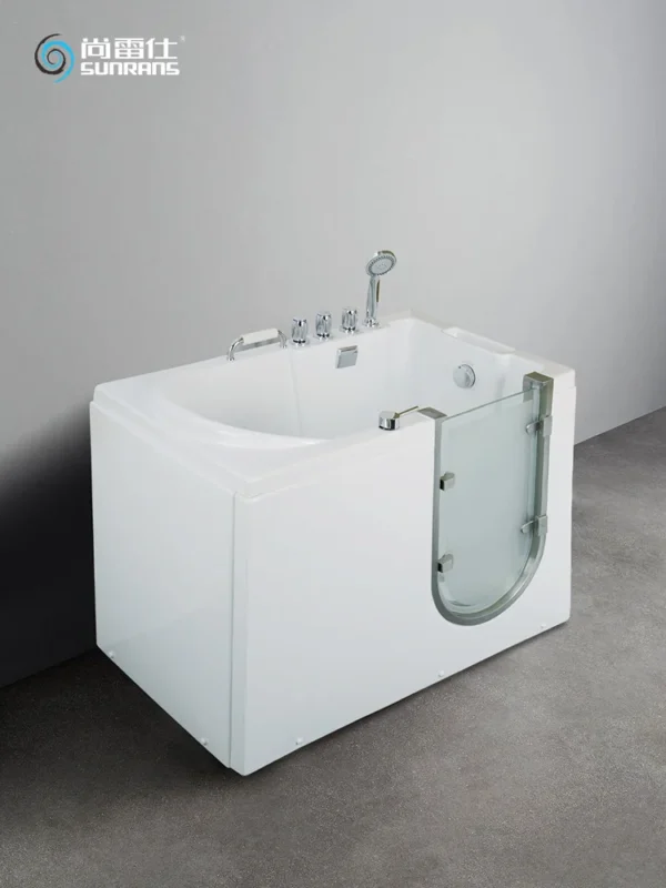 Bathtub barrier-free small apartment side door walk-in seat non-slip intelligent constant temperature - Image 2