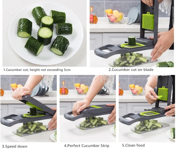 Cutting & Chopping Made Easy With Our Multifunctional 9-in-1 Vegetable Chopper - Image 16